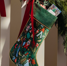 Load image into Gallery viewer, Rifle Paper Nutcracker Embroidered Stocking
