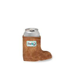 Load image into Gallery viewer, Swig Saddle Can Cooler brown with saddle stitching 
