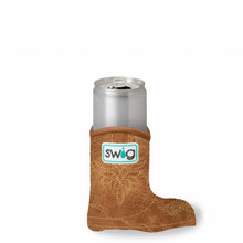 Load image into Gallery viewer, Saddle Stitch Cognac Slim Can Coolie
