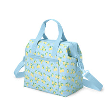 Load image into Gallery viewer, Lemon Meringue Packi 12 Cooler side view showing handles and zipper
