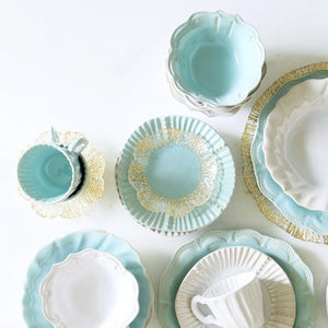 Vietri Incanto Stone Salad Plate - White