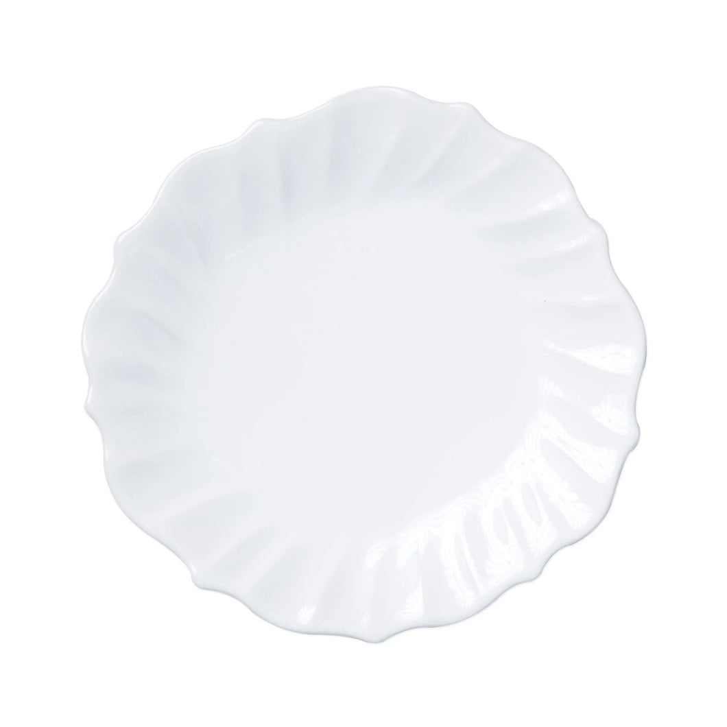 Vietri Incanto Stone Dinner Plate - White