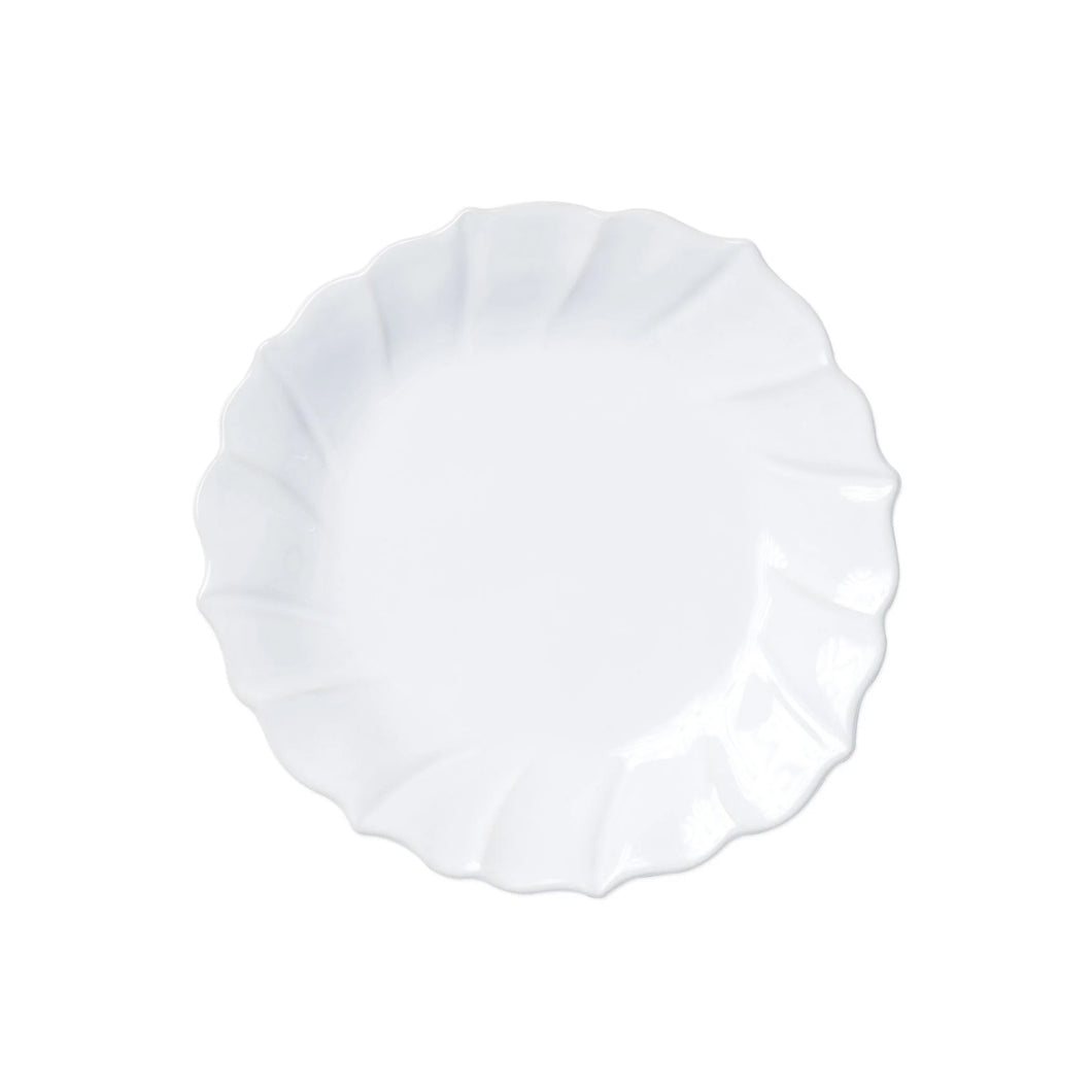 Vietri Incanto Stone Salad Plate - White
