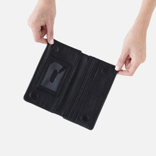 Load image into Gallery viewer, HOBO Lumen Continental Wallet Black
