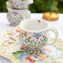 Load image into Gallery viewer, Juliska Sofia Mug - Multi on table with other Juliska Sofia items

