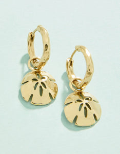 Spartina 449 Sand Dollar Convertible Hoop Earrings