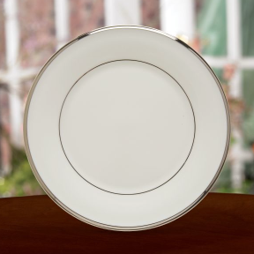 Solitaire Salad Plate - White