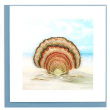 Load image into Gallery viewer, Scallop Shell Quilling Card
