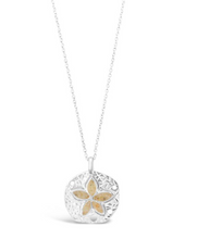 Load image into Gallery viewer, Dune Jewelry Natural Petite Sand Dollar Necklace - Crescent Beach

