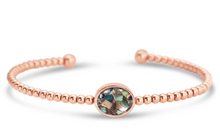 Load image into Gallery viewer, Dune Jewelry Beaded Cuff Bracelet - Oval - Rose Gold - Anna Maria Island
