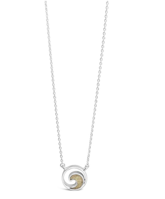 Dune Jewelry Delicate Dune Wave Necklace - Cape Canaveral