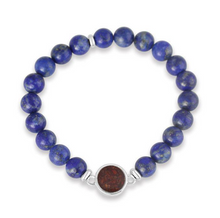 Load image into Gallery viewer, Dune Jewelry Round Beaded Bracelet - Lapis - Clearwater Beach
