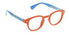 Load image into Gallery viewer, Tartan Reading Glasses - Orange/ Plaid
