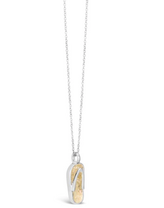 Dune Jewelry Flip Flop Necklace - Clearwater Beach