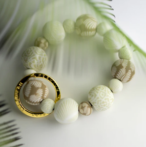 Ivory Palm Wrist Keychain