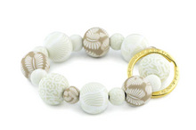 Load image into Gallery viewer, Ivory Palm Wrist Keychain
