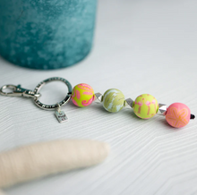 Load image into Gallery viewer, Flamingo Pink 4-Ball Keychain
