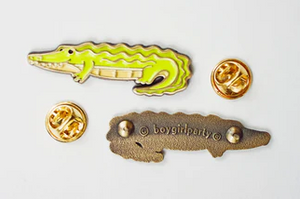 Alligator Enamel Pin