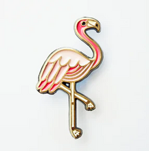 Load image into Gallery viewer, Pink Flamingo Enamel Pin
