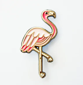 Pink Flamingo Enamel Pin