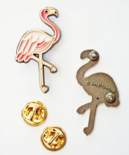 Load image into Gallery viewer, Pink Flamingo Enamel Pin
