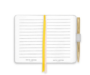 Beautifully Boxed Mini Notebook And Pen Set - Be Happy - Gray