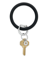 Load image into Gallery viewer, Big O Key Ring in Silicone - Back in Black
