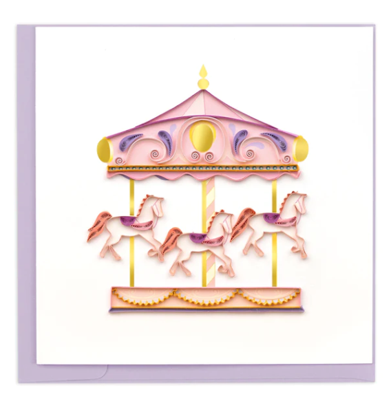 Carousel Quilling Card
