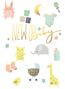 Baby Icons New Baby Card