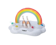Load image into Gallery viewer, Inflatable Cooler: Rainbow Cloud Floating Drink Station
