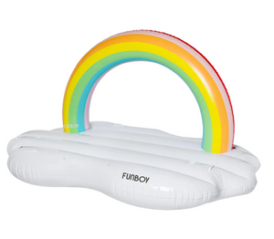 Inflatable Rainbow Daybed Pool Raft & Float