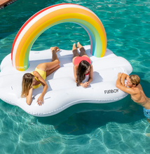 Load image into Gallery viewer, Inflatable Rainbow Daybed Pool Raft &amp; Float
