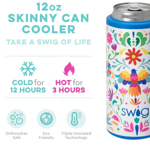 Swig  Skinny Can Cooler (12oz) - Viva Fiesta