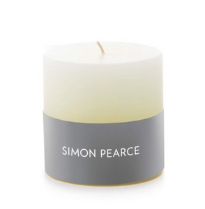 Simon Pearce Ivory Pillar Candle - 3 x 3