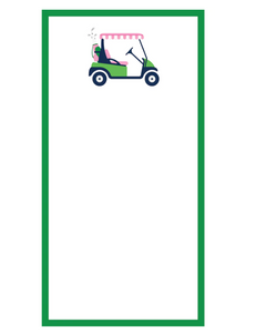 Golf Cart List Notepad