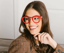 Load image into Gallery viewer, Clover Reading Glasses - Red/Plaid
