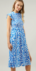 Palmas Amira Smocked Midi Dress