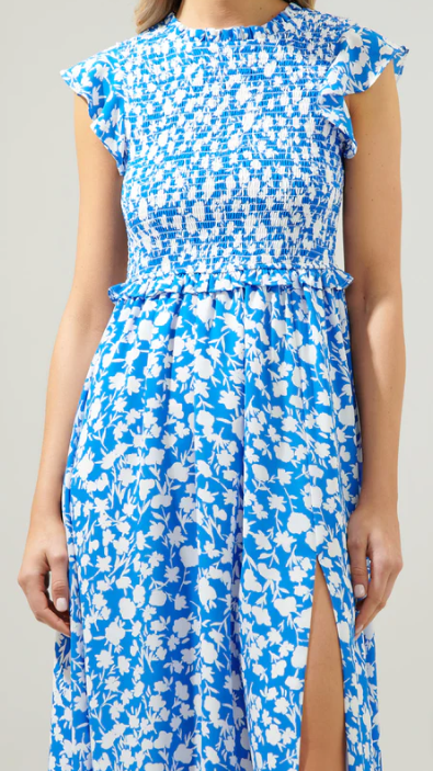 Palmas Amira Smocked Midi Dress