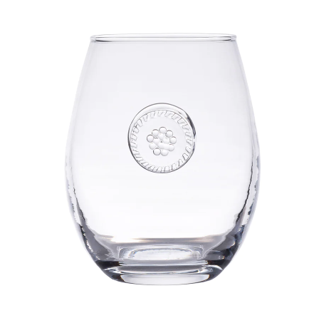Juliska Berry & Thread Glassware Stemless White Wine