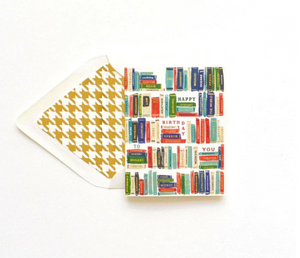 Happy Birthday Bookshelf Card