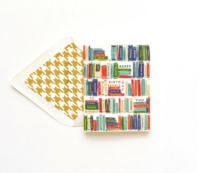 Happy Birthday Bookshelf Card