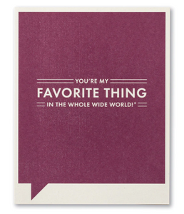 You're My Favorite Thing Card