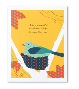 Life Is A Beautiful, Magnificent Thing - Baby Shower Card