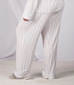 Lucy Long Pants - Grey Stripe