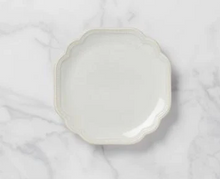 Load image into Gallery viewer, French Perle Bead White Accent Plate - 9&quot;
