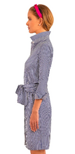 Load image into Gallery viewer, Gretchen Scott Designs Breezy Blouson Dress - Gingham - Navy

