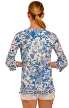 Load image into Gallery viewer, Silk Hand Embroidered Tunic - Birds &amp; the Bees
