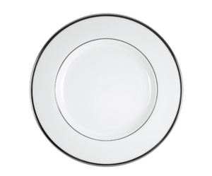 Signature Dinner Plate - Ultra White w/ Platinum