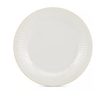 Load image into Gallery viewer, French Perle Groove White Dinner Plate
