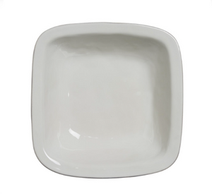 Puro Whitewash 12.5'' Rounded Square Serving Bowl